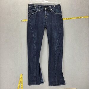 Vintage Levis Engineered Jeans Womens 28x32 Blue Twisted Dark Wash Button Fly